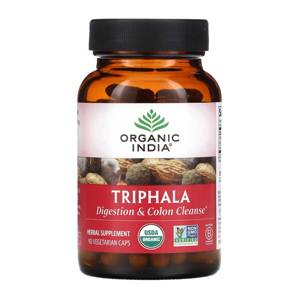 Organic India Triphala Digestion And Colon Cleanse Capsules - 90 Ea